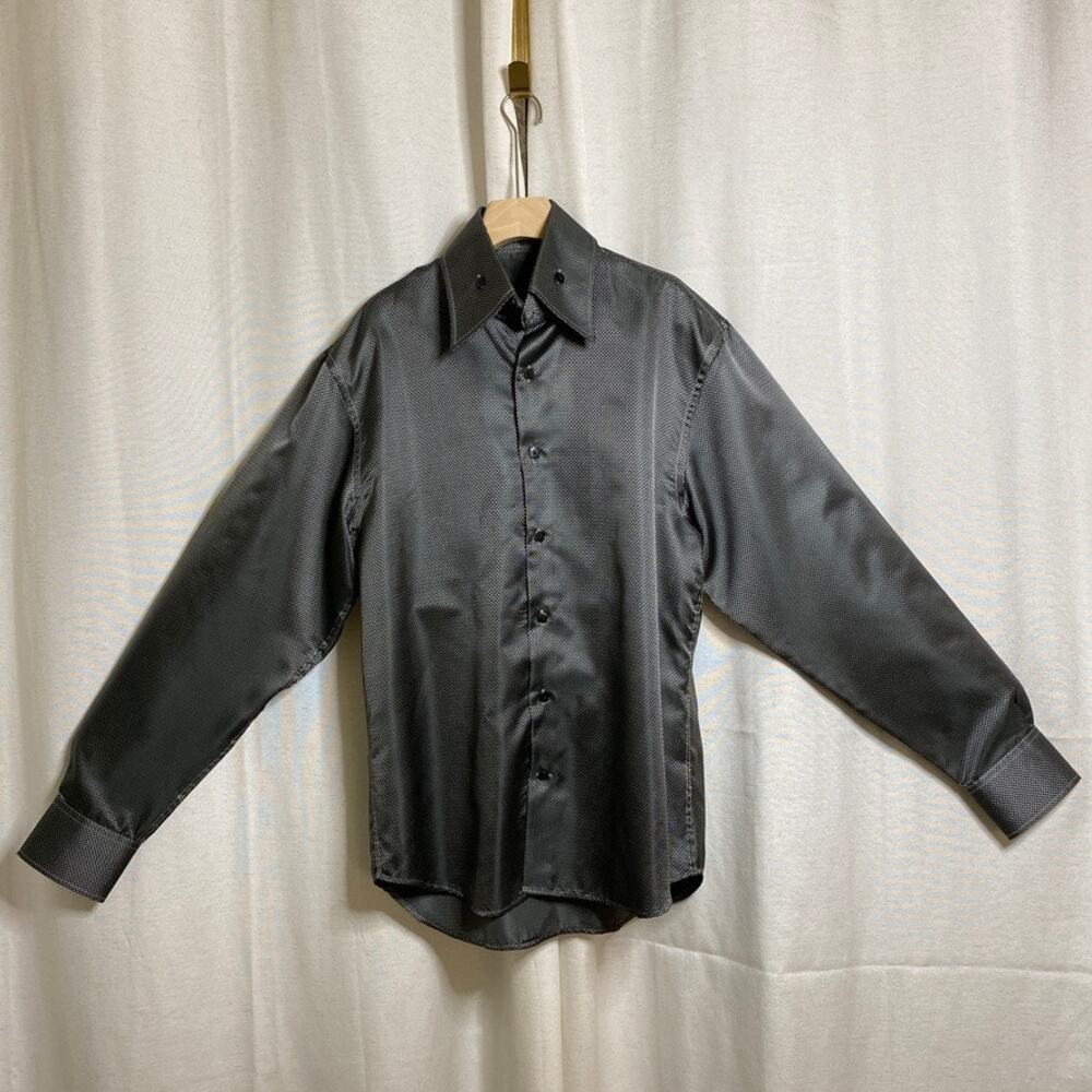 Angelino Button Up Shirt Mens XL 2000s City Dark Academia Going Out Gothic Noir